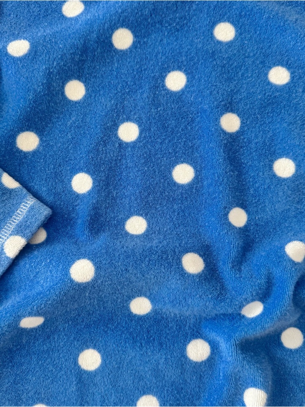 Mini Boden Blue Polka Dot Hooded Shark Swim Coverup size 6/7 - Picture 5 of 9